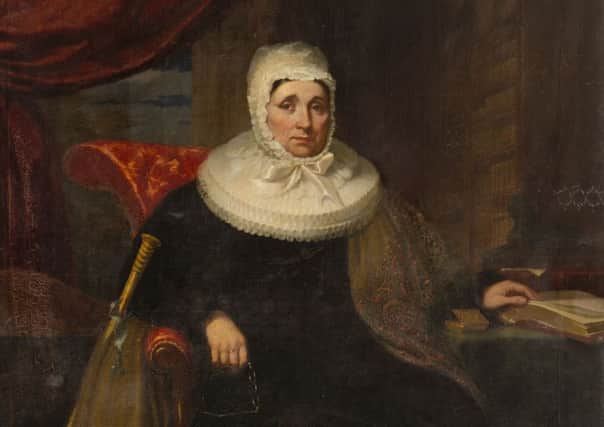 The Honourable Mrs Gordon of Fyvie, painted in 
1822 by James Giles, now hangs in Fyvie Castle, Aberdeenshire. PIC: NTS.