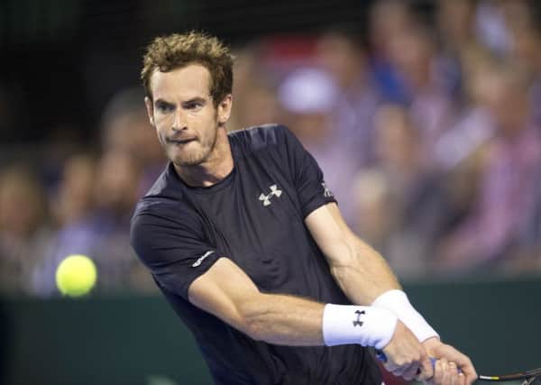 Andy Murray hit some balls for the first time a few days ago. File picture: Ian Rutherford