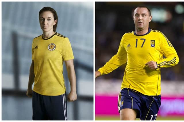 The new away kit bears more than a passing resemblance to the 2010-11 away kit. Pictures: Scottish FA/SNS Group
