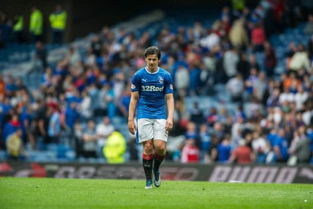 Joey Barton played five league games for Rangers. Picture: John Devlin