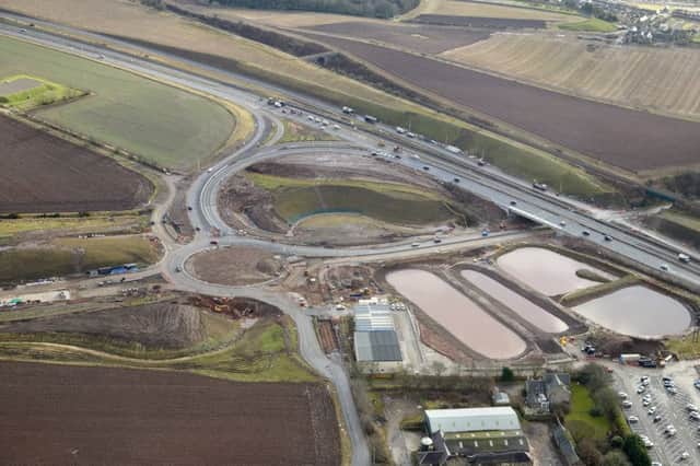 A recent picture of the Â£745 million Aberdeen bypass near Stonehaven