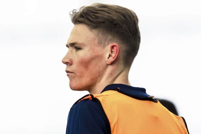 Scotland's Scott McTominay in training at Oriam. Picture: SNS