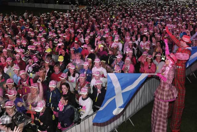 More participants at the Moonwalk Scotland. Picture:
Neil Hanna