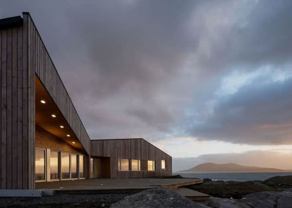 Pairc Niseaboist and Talla ma Nara arts space and community centre on the Isle of Harris, by Rural Design architects, is on the shortlist. PIC: John Maher.