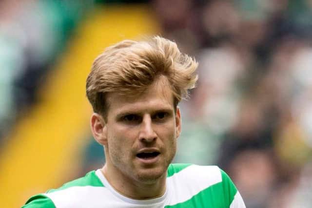 The image showed Stuart Armstrong wearing a predominantly white kit. File picture: SNS Group