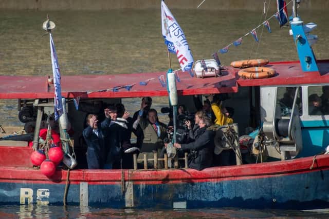 The fishing protest.