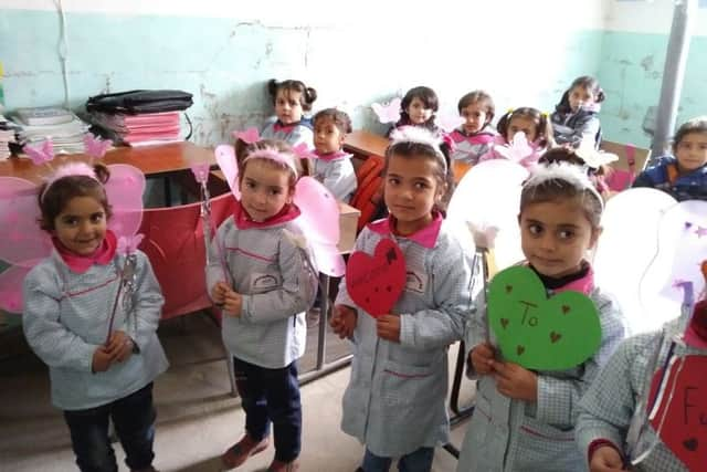 Children at the Waddi Atta school, funded by EDA.