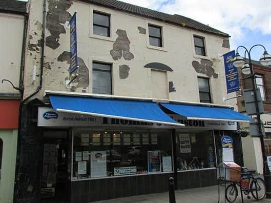 Thomas Johnston Butchers in Cow Wynd, Falkirk, before