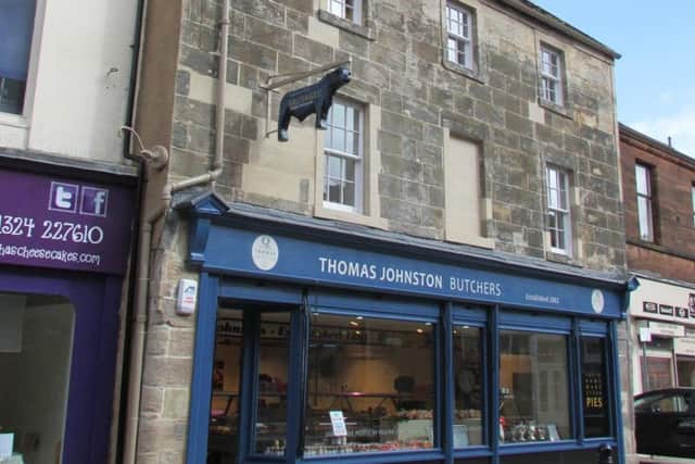 Thomas Johnston Butchers in Cow Wynd, Falkirk, after
