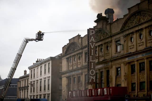 The historic Pavilion Theatre has been saved from the Sauchiehall Street blaze. Picture: Jane Barlow/PA Wire