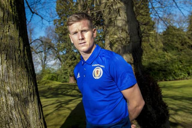 Matt Ritchie relaxes at Scotland's base at Norton House ahead of Tuesday's friendly international against Hungary. Picture: Bill Murray/SNS