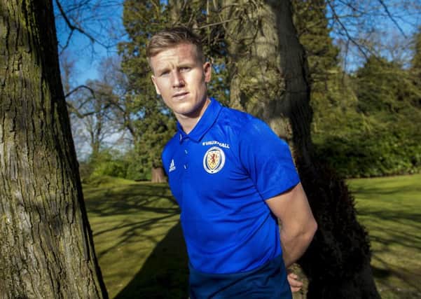 Matt Ritchie relaxes at Scotland's base at Norton House ahead of Tuesday's friendly international against Hungary. Picture: Bill Murray/SNS