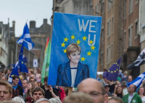 A previous pro-EU march in Edinburgh was held in July 2016. Picture: Steven Scott Taylor