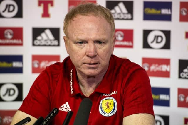 Alex McLeish's Scotland face Hungary on Tuesday. Picture: SNS