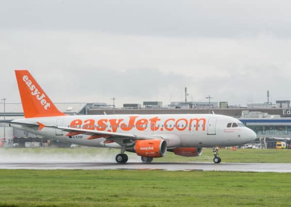 Two easyJet pilots remain suspended over posting a video on social media of them playing a Snapchat game while flying. Picture: Ian Georgeson