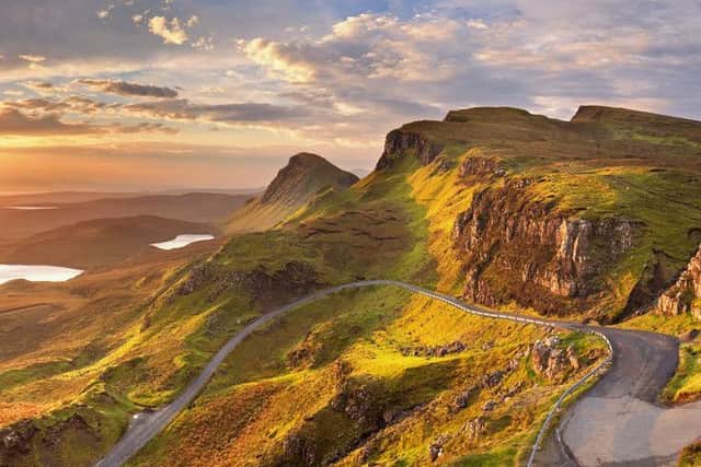 Quiraing on the Isle of Skye is one of Scotland's most spectacular views