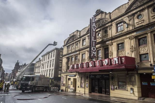 Day 2 of the fire that started in Victoria's Nightclub on Suchiehall St.