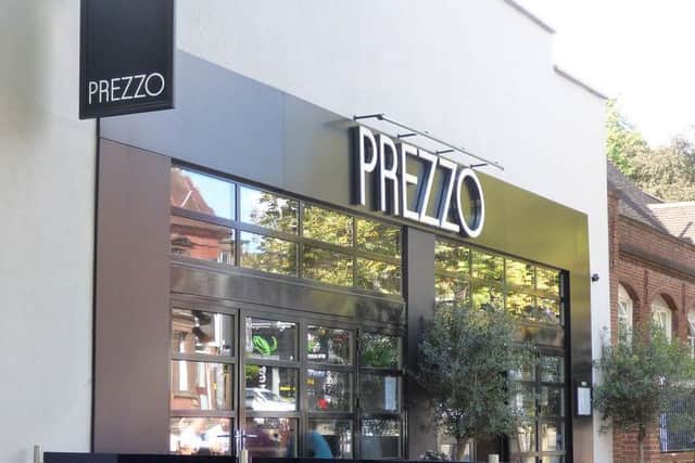 All ten of Prezzo's Scottish restaurants are at risk of closure