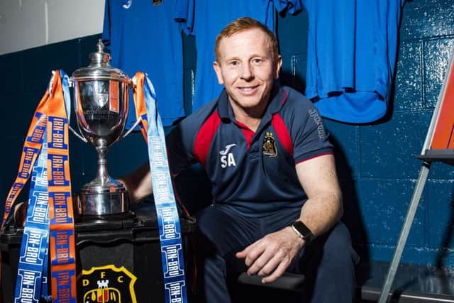 Manager Stephen Aitken says Dumbartons Irn Bru Cup run has united the town. Picture: SNS.