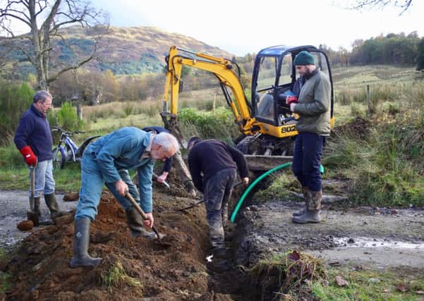 Volunteers in Balquhidder dug trenches and laid cables to bring 'world-class' broadband to the area