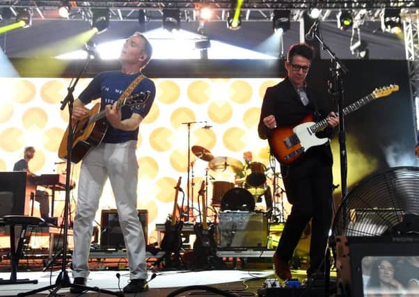 Stuart Murdoch and Stevie Jackson of Belle and Sebastian PIC: Nicholas Hunt/Getty Images