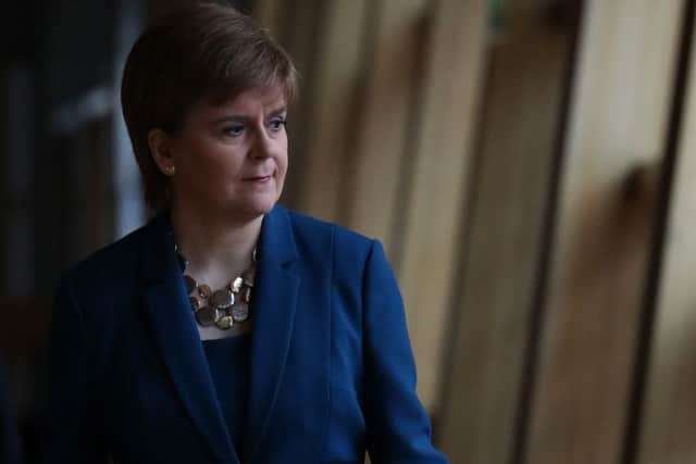 First Minister Nicola Sturgeon gave a speech in Glasgow today