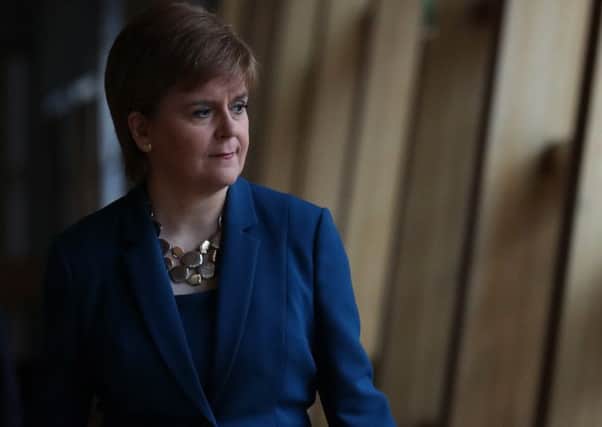 First Minister Nicola Sturgeon gave a speech in Glasgow today