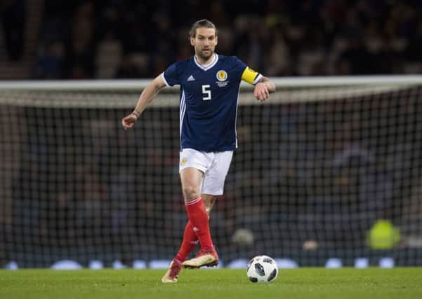 Charlie Mulgrew in action for Scotland. Picture: SNS/Alan Harvey