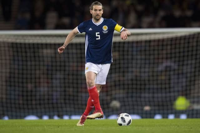 Charlie Mulgrew in action for Scotland. Picture: SNS/Alan Harvey