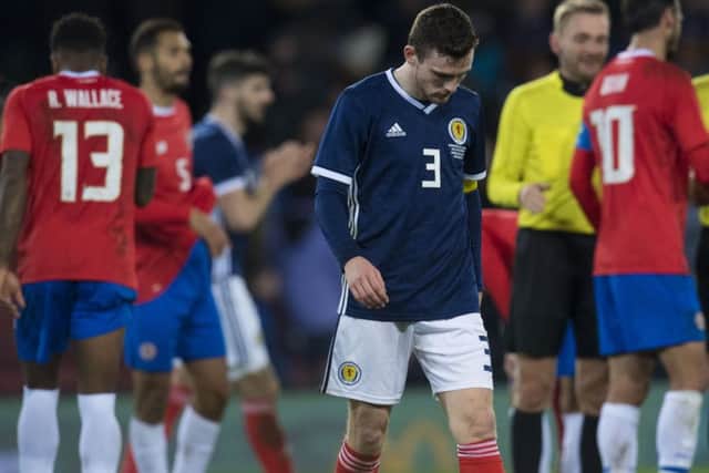 Scotland's Andrew Robertson is urging supporters to be patient