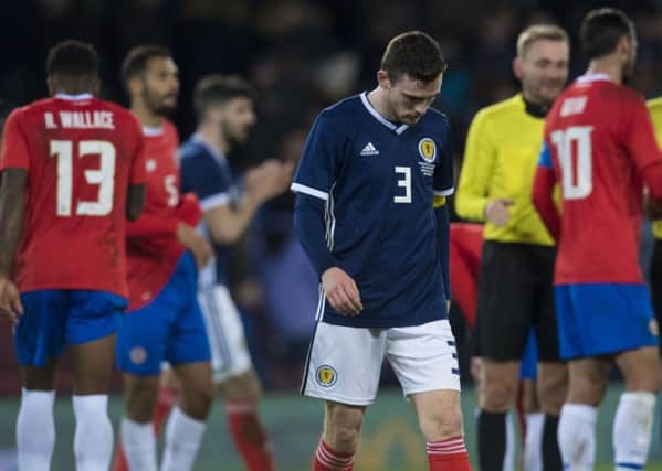 Scotland's Andrew Robertson is urging supporters to be patient