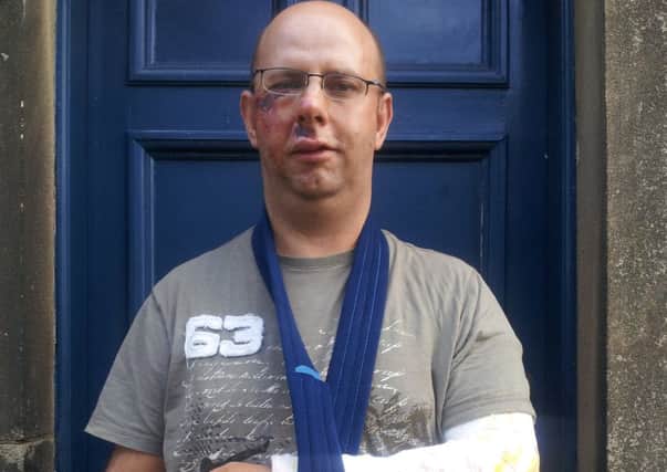 Andrew Slorance, a 47-year-old father of 5, hit a pothole while commuting home in Edinburgh. Picture: Contributed