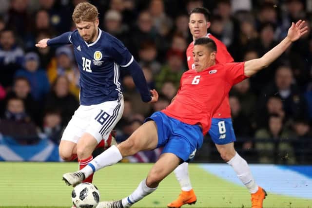 Stuart Armstrong made a real impact when introduced against Costa Rica. Picture: PA.