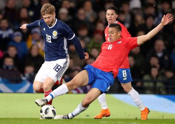 Stuart Armstrong made a real impact when introduced against Costa Rica. Picture: PA.
