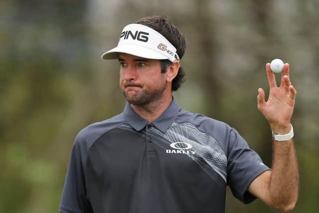 Bubba Watson acknowledges the crowd after beating Kevin Kisner 7&6 in the final at Austin Country Club. Picture: Getty Images