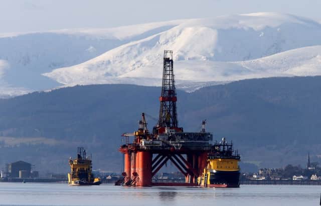 The sheltered waters of Cromarty Firth have long been used for refits or as an anchorage for oil rigs. Picture: Andrew Milligan/PA Wire