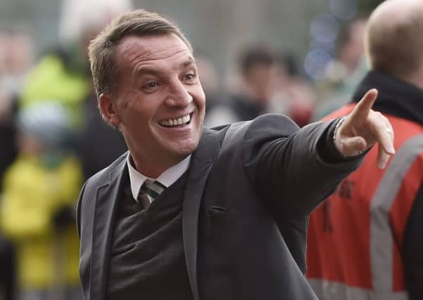 Brendan Rodgers says he's happy with life at Celtic. Picture: PA