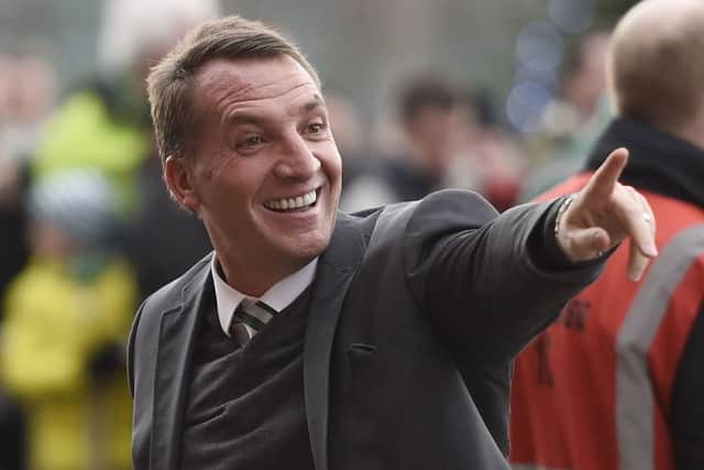 Brendan Rodgers says he's happy with life at Celtic. Picture: PA