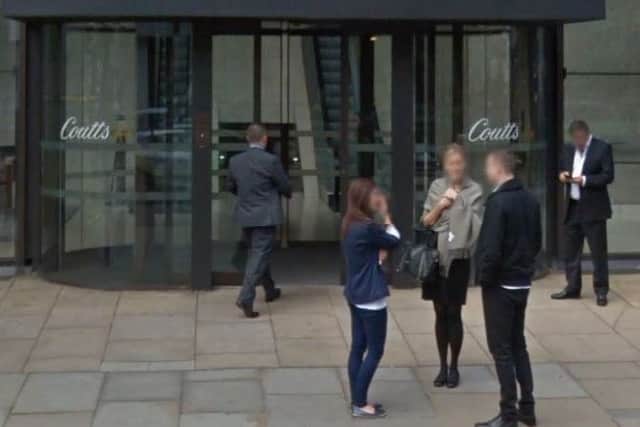 Coutts is a private bank owned by RBS. Picture: Google