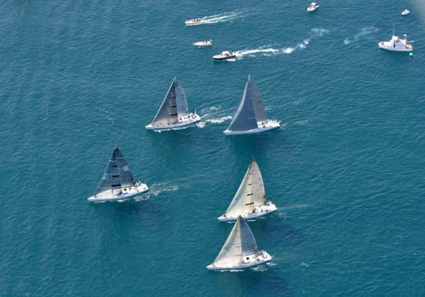 A 47-year-old British yachtsman fell overboard during the Volvo Ocean Race yesterday