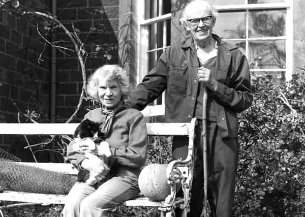Gaelic scholar John Lorne Campbell and his wife Margaret Faye Shaw at Canna House. PIC: NTS.