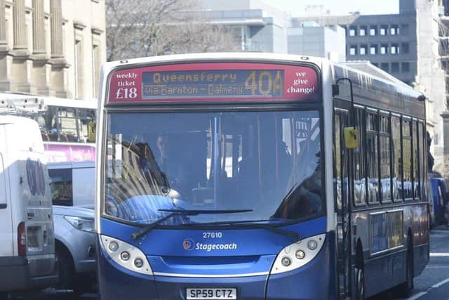 A Stagecoach bus in Edinburgh. Picture: Greg Macvean