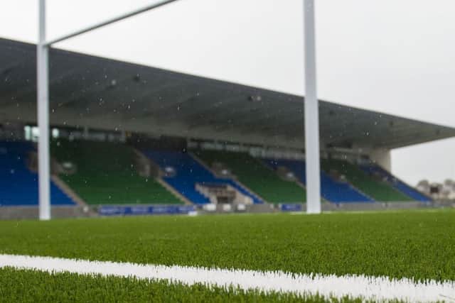 50 per cent of Scottish pro teams have an artificial surface, with Glasgow Warriors using the one at Scotstoun. Picture: Gary Hutchison/SNS