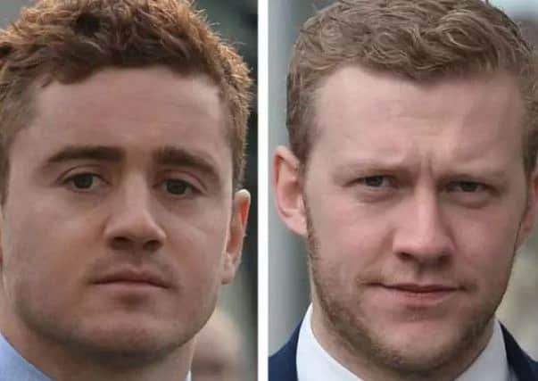 Paddy Jackson and stuart Olding. Pictures: PA