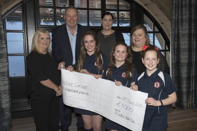 Pro-Legal hand over £15,000 to six different charities with support from Ally McCoist. Picture: Craig Foy/SNS