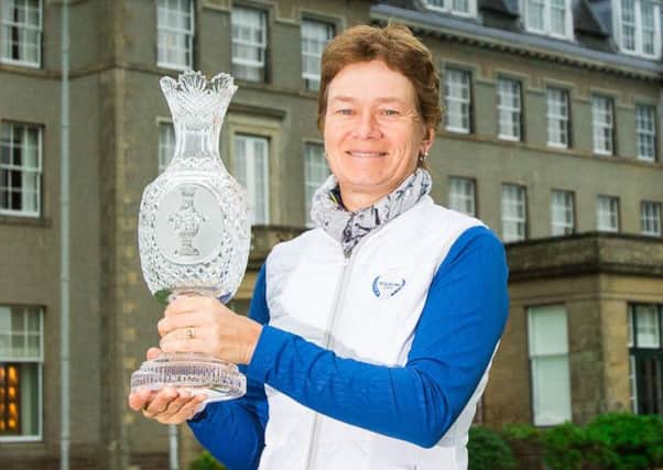 Catriona Matthew will captain Europe in 2019 Solheim Cup at Gleneagles against a US side led by Juli Inkster. Picture: Tristan Jones