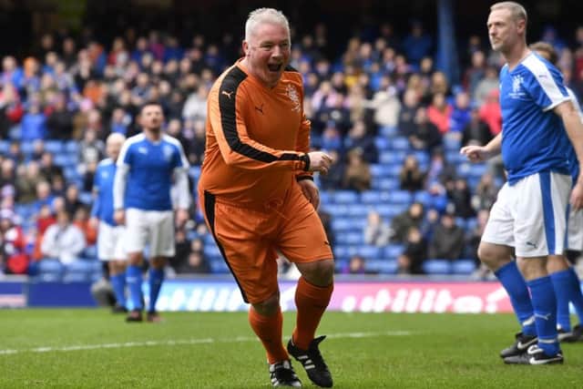McCoist was back at Ibrox for the Rangers Legends' match last weekend. Picture: SNS Group
