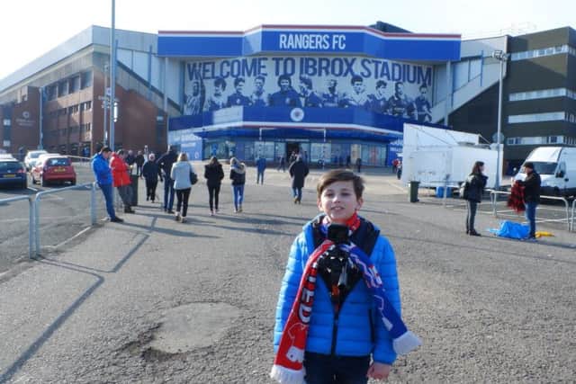 In The Journey a young actor plays the part of a Rangers fan with autism