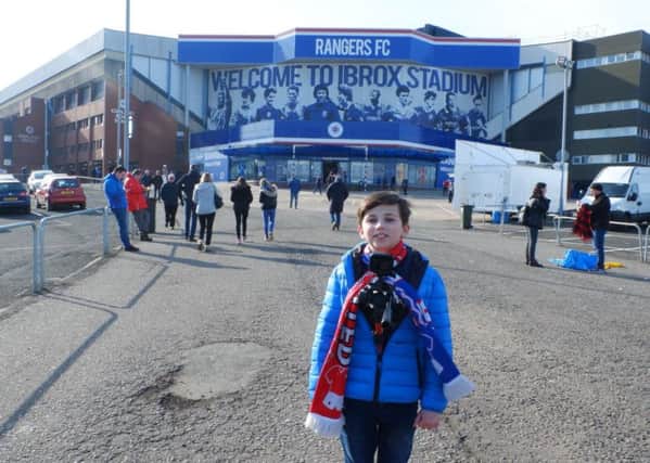 In The Journey a young actor plays the part of a Rangers fan with autism
