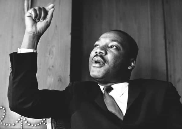 Martin Luther King at a press conference in London in September 1964. Picture: Reg Lancaster/Daily Express/Hulton Archive/Getty